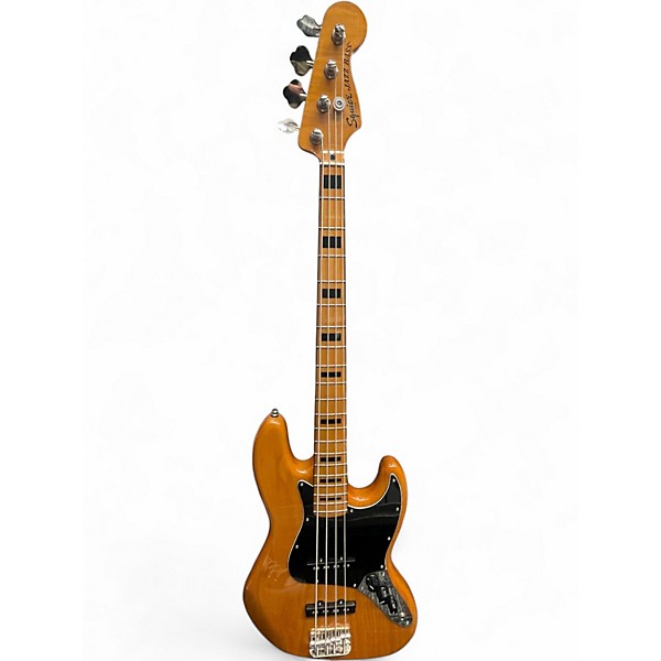Used Squier Classic Vibe 70's Jazz Bass Natural Electric Bass Guitar