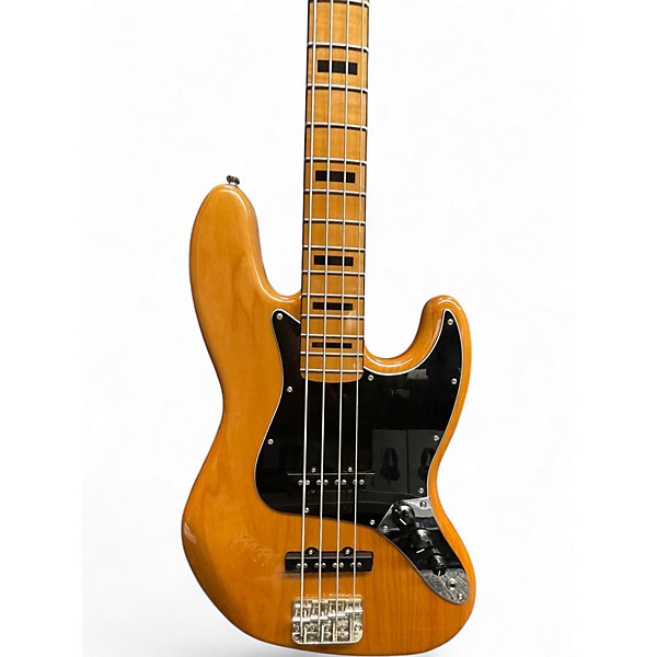 Used Squier Classic Vibe 70's Jazz Bass Natural Electric Bass Guitar