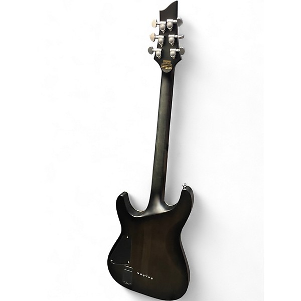 Used Schecter Guitar Research C1 Platinum TRANSLUCENT BLACK Solid Body Electric Guitar