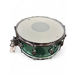 Used DW 6X14 Design Series Acrylic Snare Blue Drum