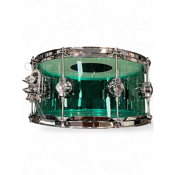 Used DW 6X14 Design Series Acrylic Snare Blue Drum