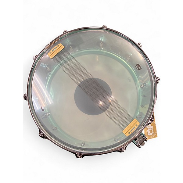 Used DW 6X14 Design Series Acrylic Snare Blue Drum
