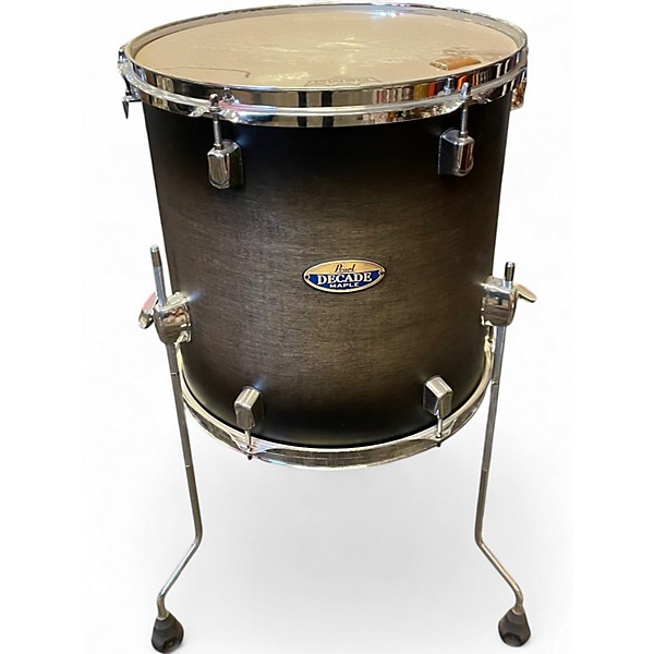 Used Pearl 6 Piece DECADE MAPLE SATIN BLACK BURST Drum Kit