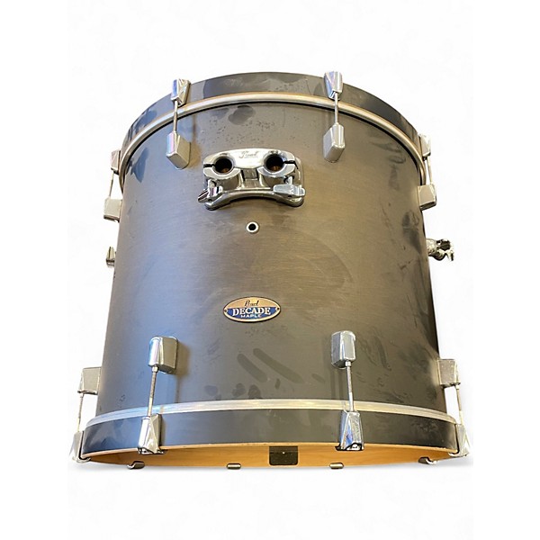 Used Pearl 6 Piece DECADE MAPLE SATIN BLACK BURST Drum Kit