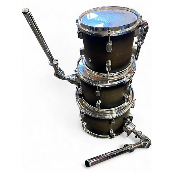 Used Pearl 6 Piece DECADE MAPLE SATIN BLACK BURST Drum Kit