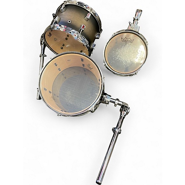Used Pearl 6 Piece DECADE MAPLE SATIN BLACK BURST Drum Kit