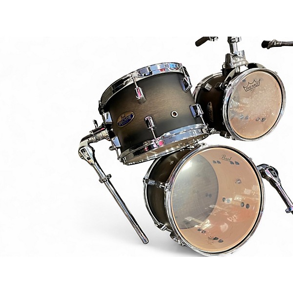 Used Pearl 6 Piece DECADE MAPLE SATIN BLACK BURST Drum Kit