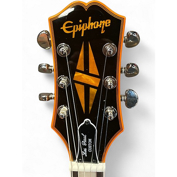 Used 2024 Epiphone Les Paul Widow Orange Solid Body Electric Guitar