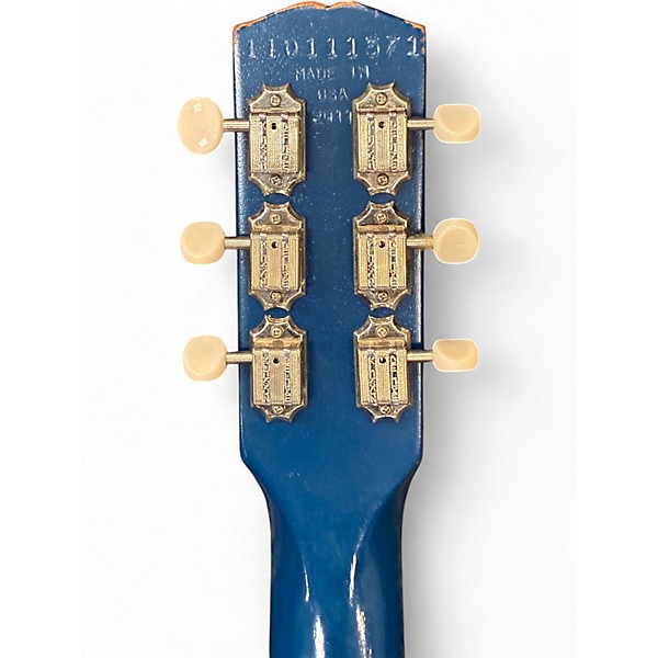 Used 2011 Gibson Les Paul Melody Maker Blue Solid Body Electric Guitar