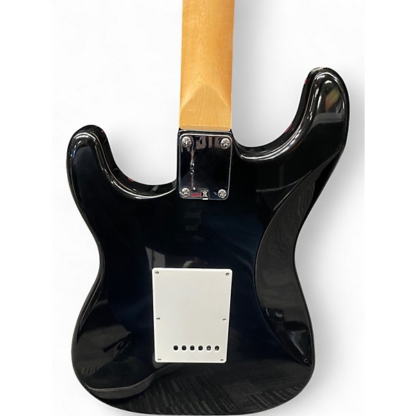 Used Starcaster by Fender Stratocaster Black Solid Body Electric Guitar