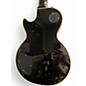 Used Epiphone LES PAUL CUSTOM PRO Black and Silver Solid Body Electric Guitar