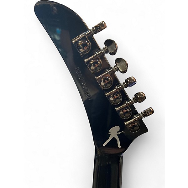 Used Epiphone DAVE MUSTAINE FLYING V CUSTOM Metallic Black Solid Body Electric Guitar