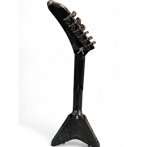 Used Epiphone DAVE MUSTAINE FLYING V CUSTOM Metallic Black Solid Body Electric Guitar