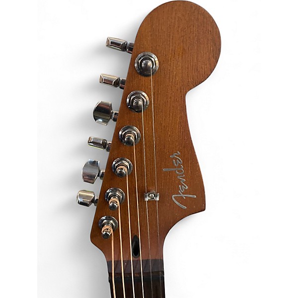 Used Fender acoustasonic black Hollow Body Electric Guitar