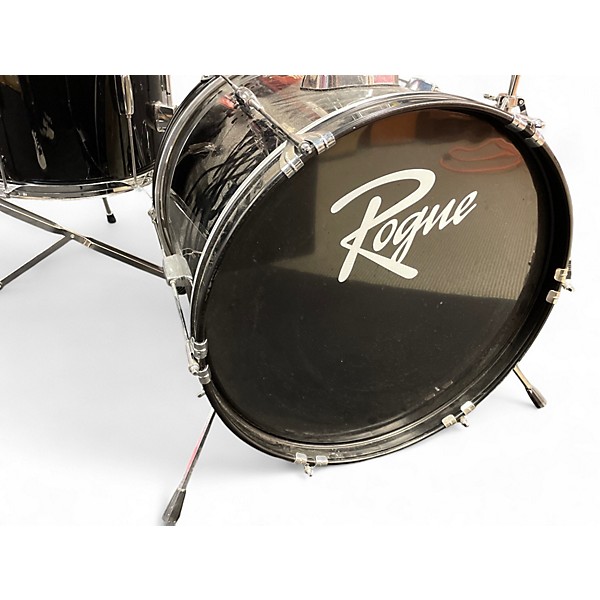 Used Rogue 5 Piece JUNIOR KICKER 5 PIECE BLACK Drum Kit