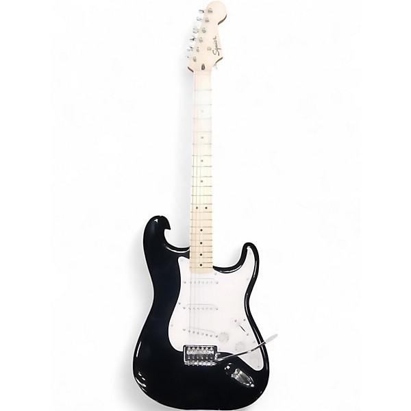 Used Squier Sonic Stratocaster Black Solid Body Electric Guitar