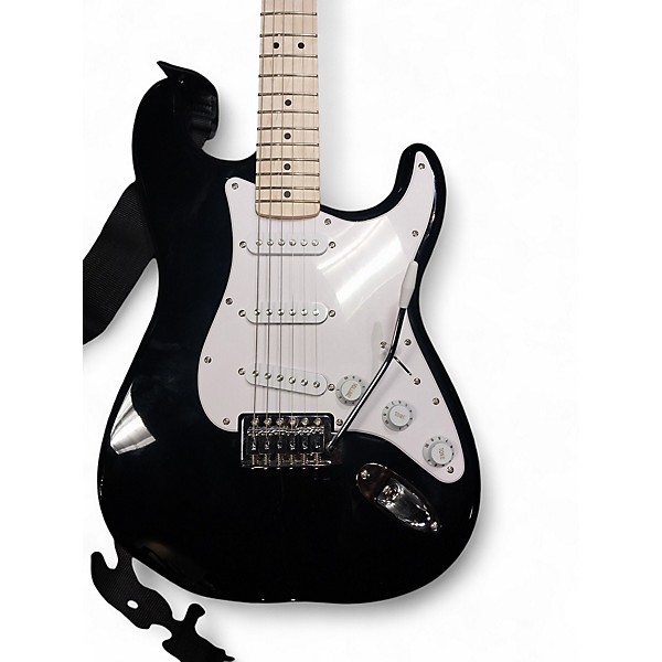 Used Squier Sonic Stratocaster Black Solid Body Electric Guitar