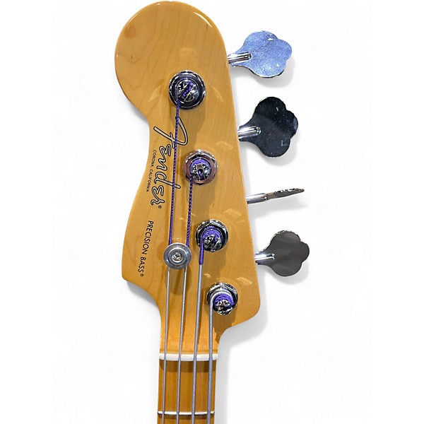 Used 2020 Fender American Professional II Precision Bass LH MYSTIC SURF GREEN Electric Bass Guitar