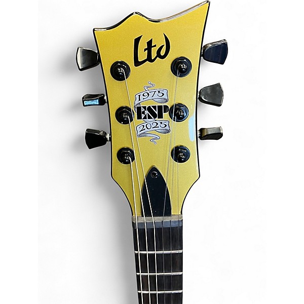 Used 2025 ESP LTD EC 50TH ANNIVERSARY Metallic Gold Solid Body Electric Guitar