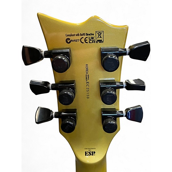 Used 2025 ESP LTD EC 50TH ANNIVERSARY Metallic Gold Solid Body Electric Guitar