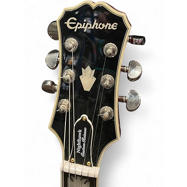 Used Epiphone Nighthawk Custom Reissue Triburst Solid Body Electric Guitar