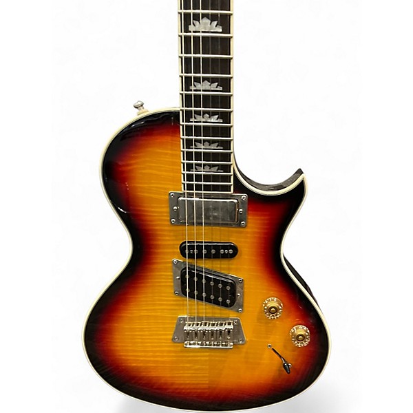Used Epiphone Nighthawk Custom Reissue Triburst Solid Body Electric Guitar