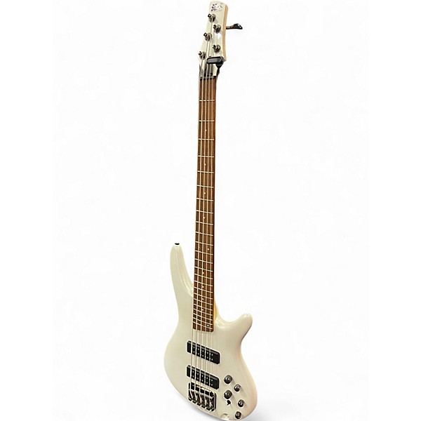 Used Ibanez SR305 5 String Alpine White Electric Bass Guitar