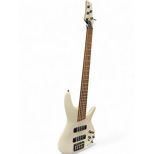 Used Ibanez SR305 5 String Alpine White Electric Bass Guitar