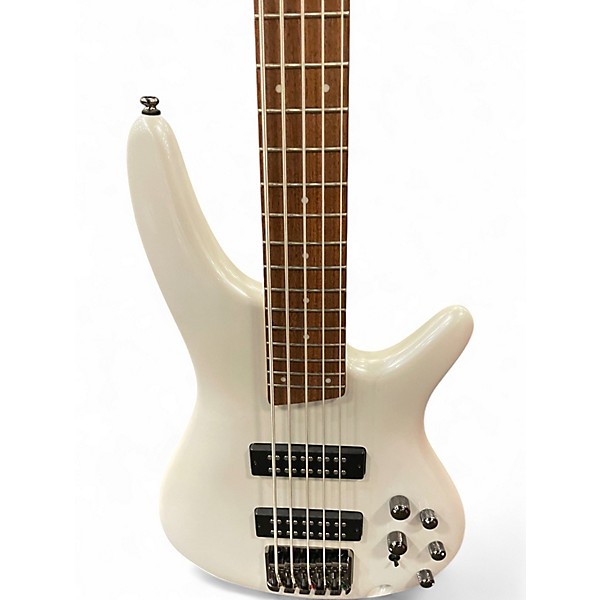 Used Ibanez SR305 5 String Alpine White Electric Bass Guitar