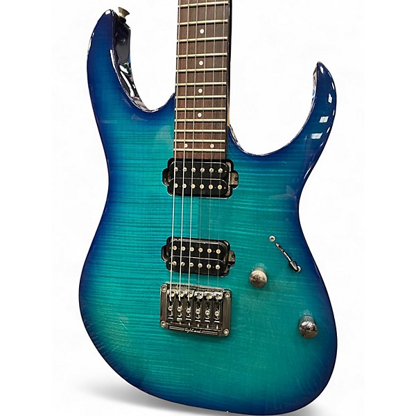 Used Ibanez RG1421FB FLAME BLUE Solid Body Electric Guitar