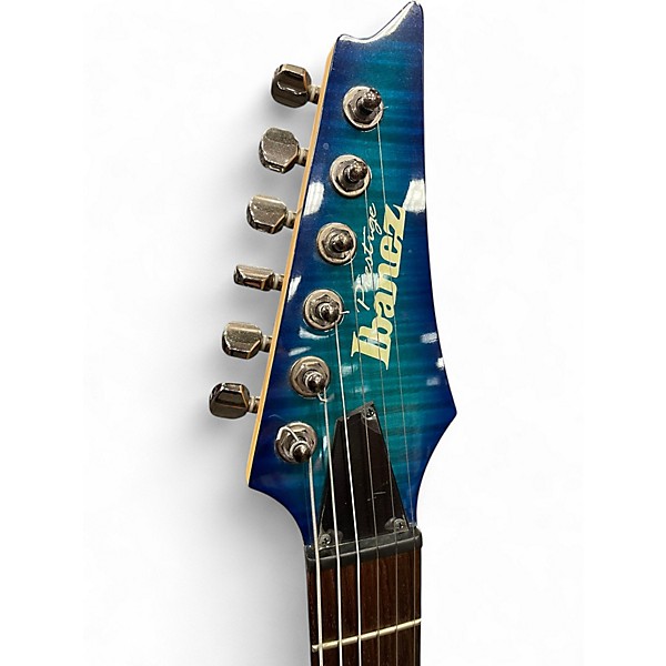 Used Ibanez RG1421FB FLAME BLUE Solid Body Electric Guitar
