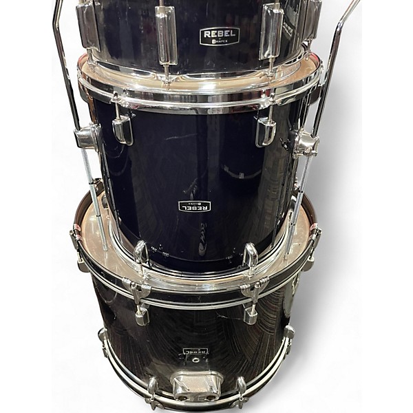 Used Mapex 4 Piece REBEL Black Drum Kit