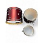 Used DW 3 Piece Design Series Crimson Satin Metallic Drum Kit