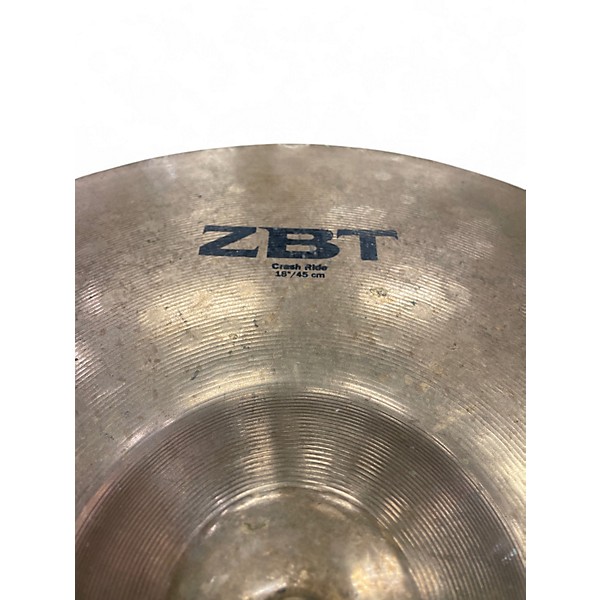 Used Zildjian 18in ZBT Crash Ride Cymbal