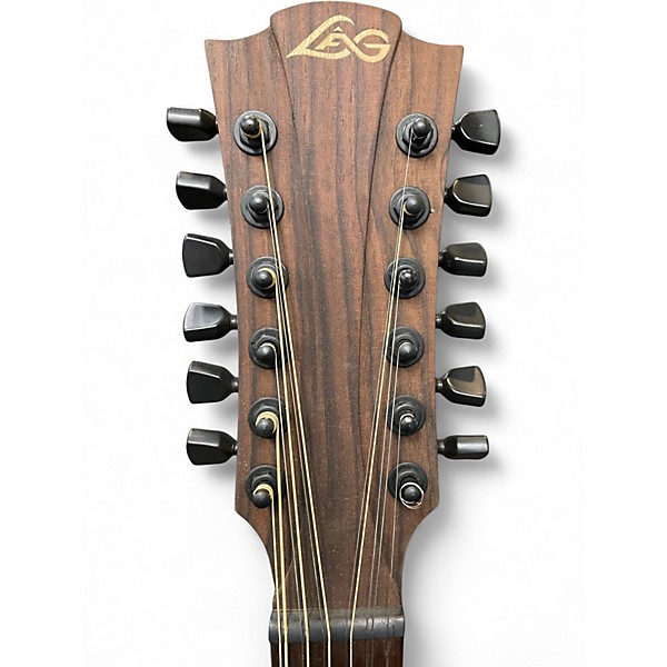 Used Lag Guitars T200D12CE Vintage Natural 12 String Acoustic Electric Guitar