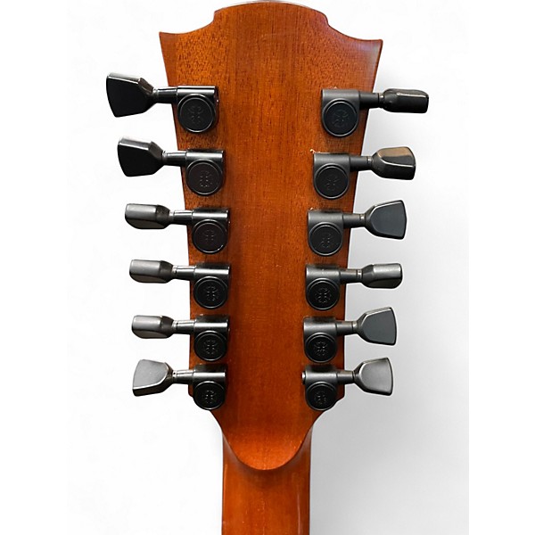Used Lag Guitars T200D12CE Vintage Natural 12 String Acoustic Electric Guitar