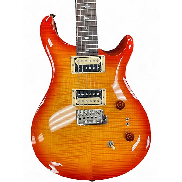 Used PRS SE Custom 24 Cherry Sunburst Solid Body Electric Guitar