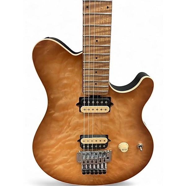 Used Ernie Ball Music Man Axis Trans Amber Solid Body Electric Guitar