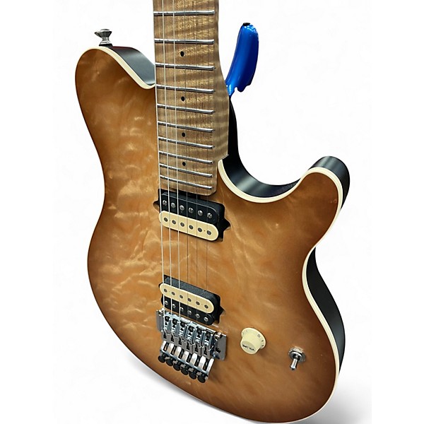 Used Ernie Ball Music Man Axis Trans Amber Solid Body Electric Guitar