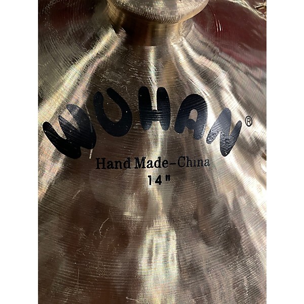 Used Wuhan 14in China RIVETS Cymbal