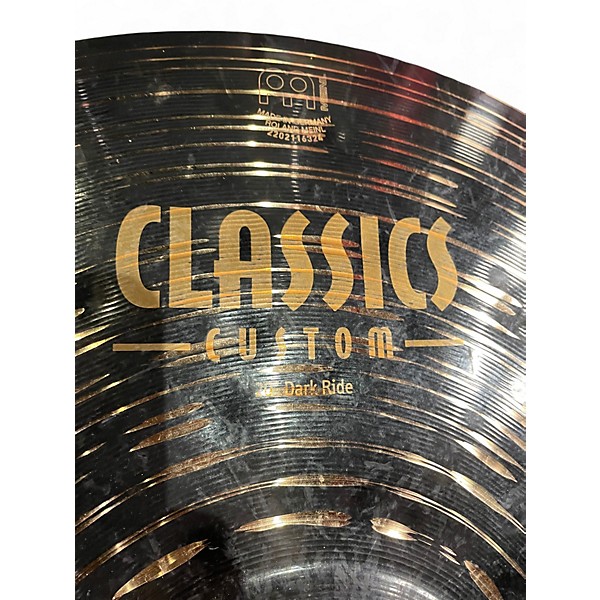 Used MEINL 20in CUSTOM DARK RIDE Cymbal