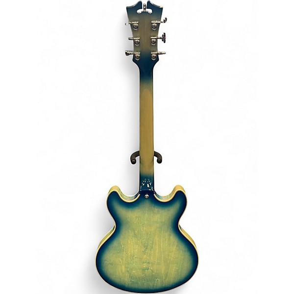 Used D'Angelico DAPCX Blue Hollow Body Electric Guitar