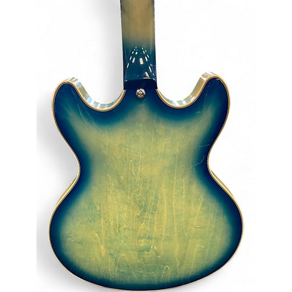 Used D'Angelico DAPCX Blue Hollow Body Electric Guitar