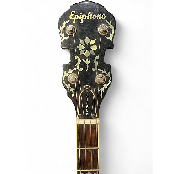 Used Epiphone Masterbuilt Natural Banjo
