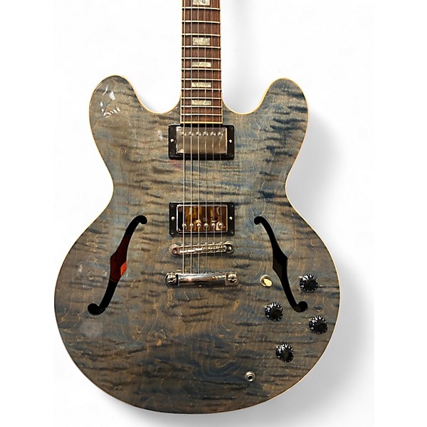 Used Gibson Memphis ES335 Figured Indigo Hollow Body Electric Guitar