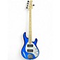 Used Sterling by Music Man Ray5 5 String Blue Electric Bass Guitar thumbnail