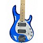 Used Sterling by Music Man Ray5 5 String Blue Electric Bass Guitar