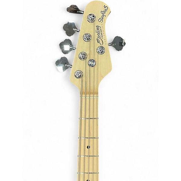 Used Sterling by Music Man Ray5 5 String Blue Electric Bass Guitar