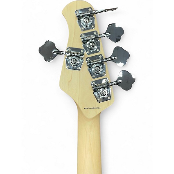 Used Sterling by Music Man Ray5 5 String Blue Electric Bass Guitar