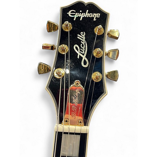 Used Epiphone BB King Lucille Black Hollow Body Electric Guitar